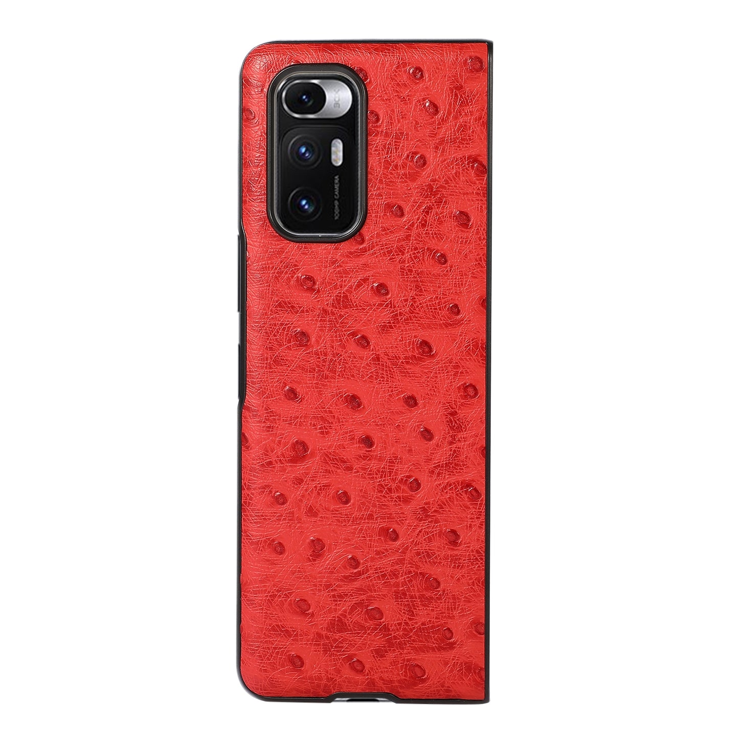 For Xiaomi Mi Mix Fold Ostrich Texture Leather Folding Protective Case(Red)