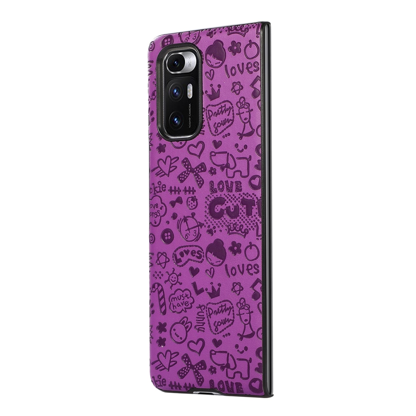 For Xiaomi Mi Mix Fold Shockproof Leather Protective Case(Purple)