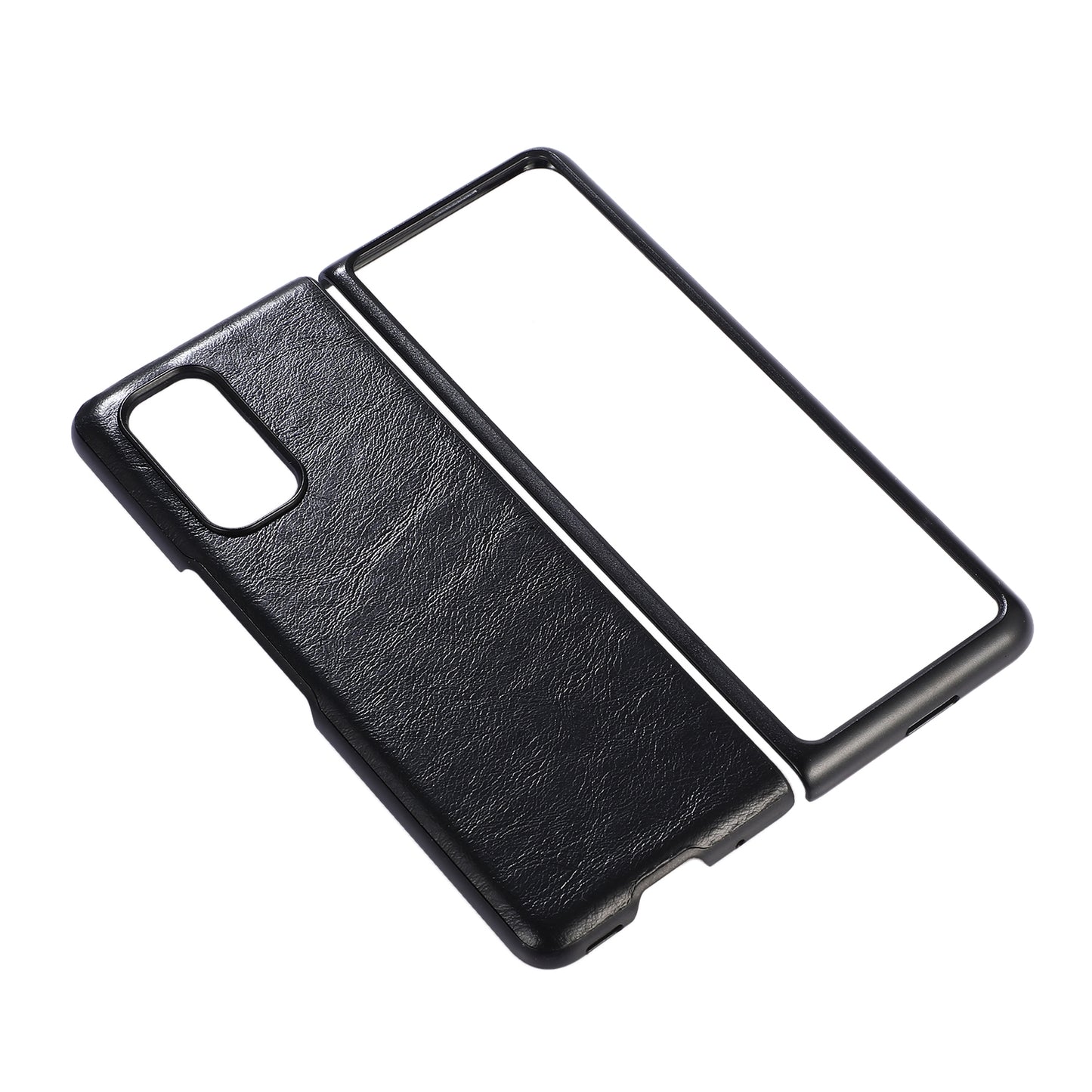 For Xiaomi Mi Mix Fold Two-color Crazy Horse Texture Leather Protective Case(Black)