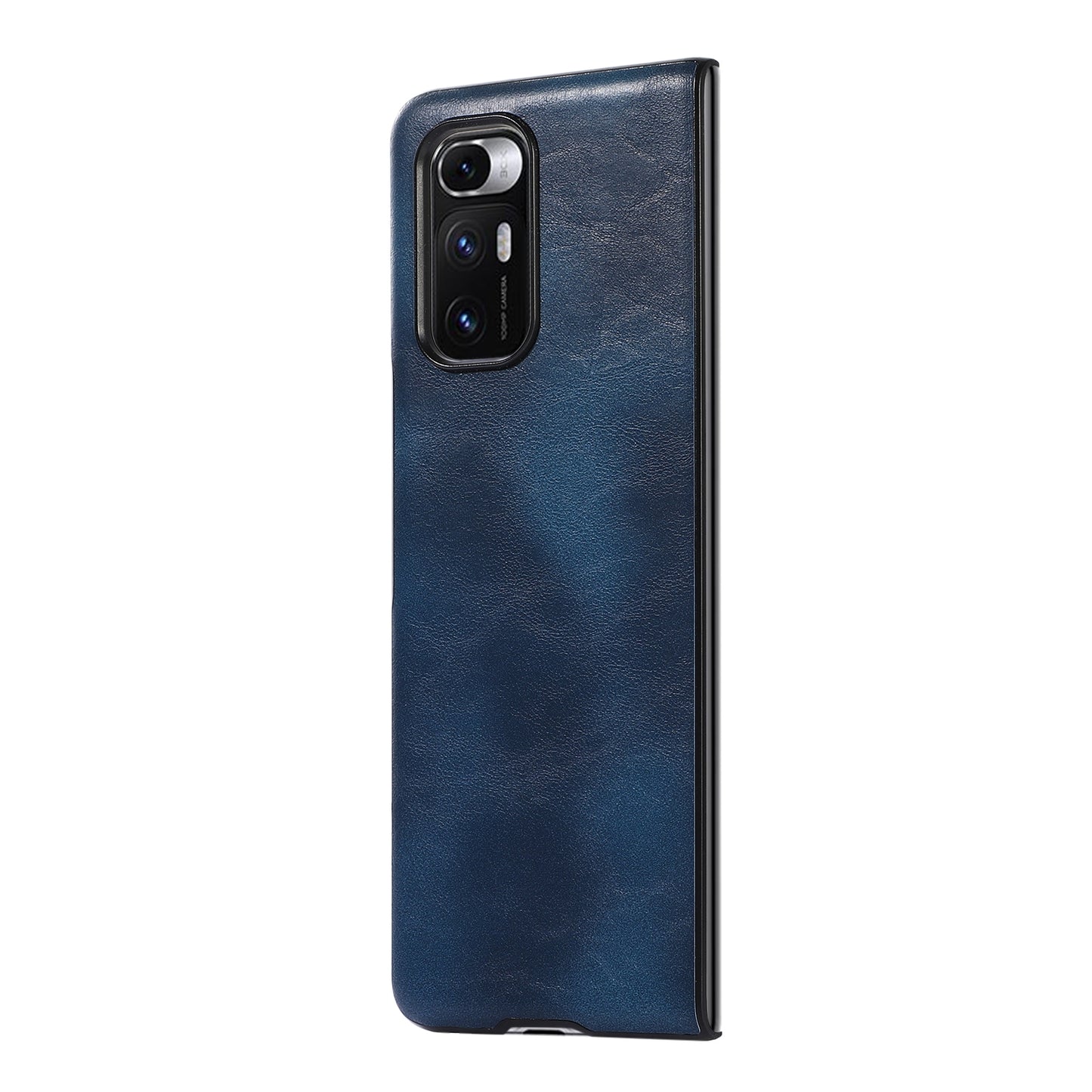 For Xiaomi Mi Mix Fold Two-color Crazy Horse Texture Leather Protective Case(Blue)