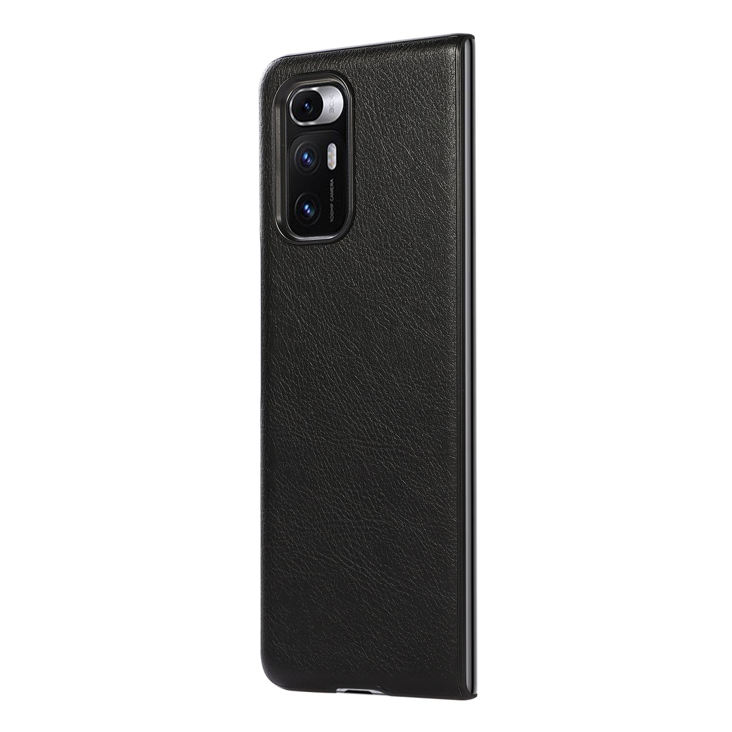 For Xiaomi Mi Mix Fold Two-color Lychee Texture Leather Protective Case(Black)