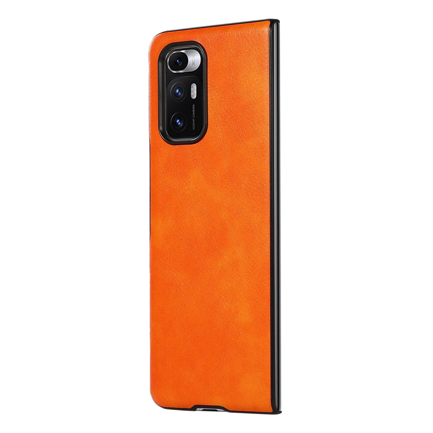 For Xiaomi Mi Mix Fold Two-color Lychee Texture Leather Protective Case(Orange)