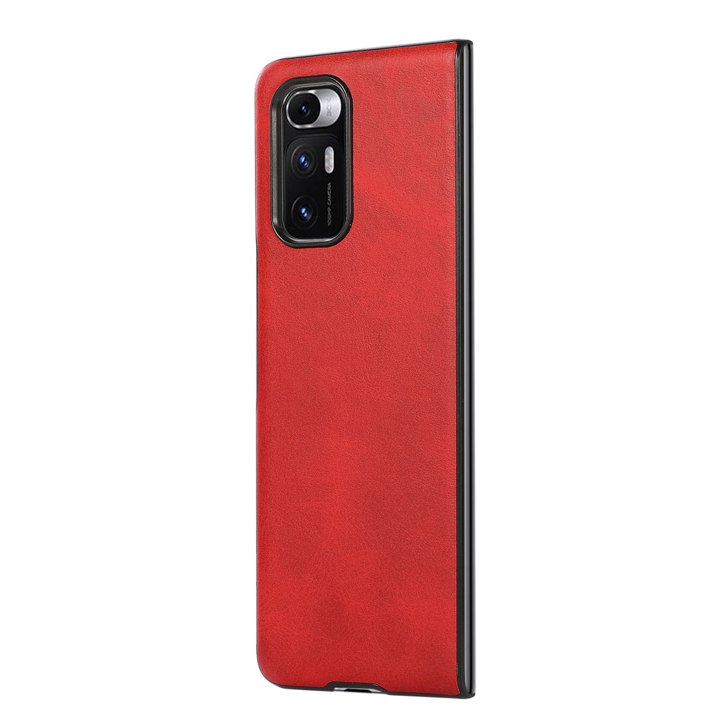 For Xiaomi Mi Mix Fold Two-color Cowhide Leather Protective Case(Red)