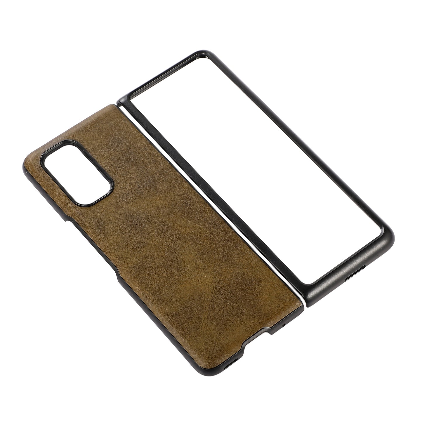 For Xiaomi Mi Mix Fold Two-color Cowhide Leather Protective Case(Khaki)