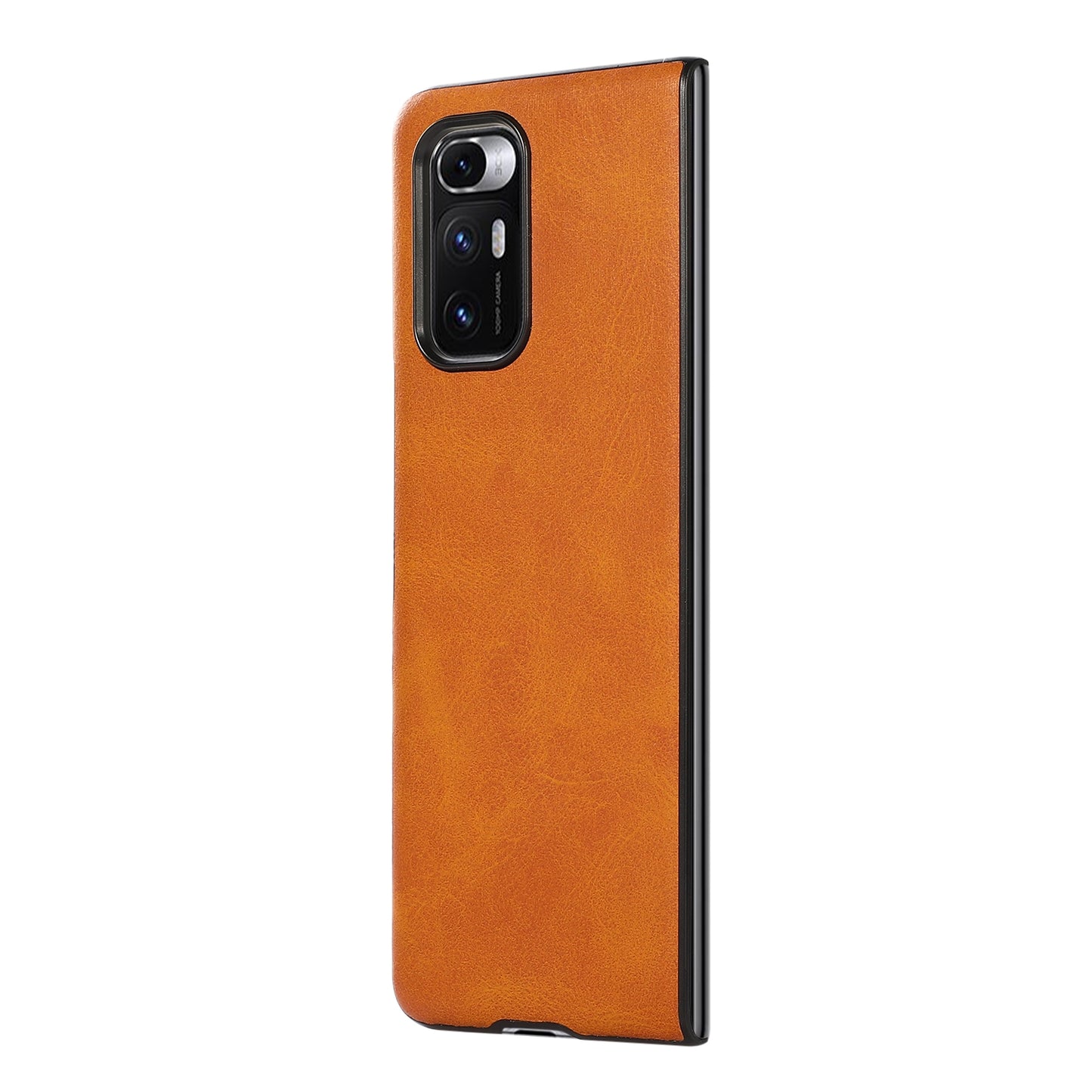 For Xiaomi Mi Mix Fold Two-color Cowhide Leather Protective Case(Brown)