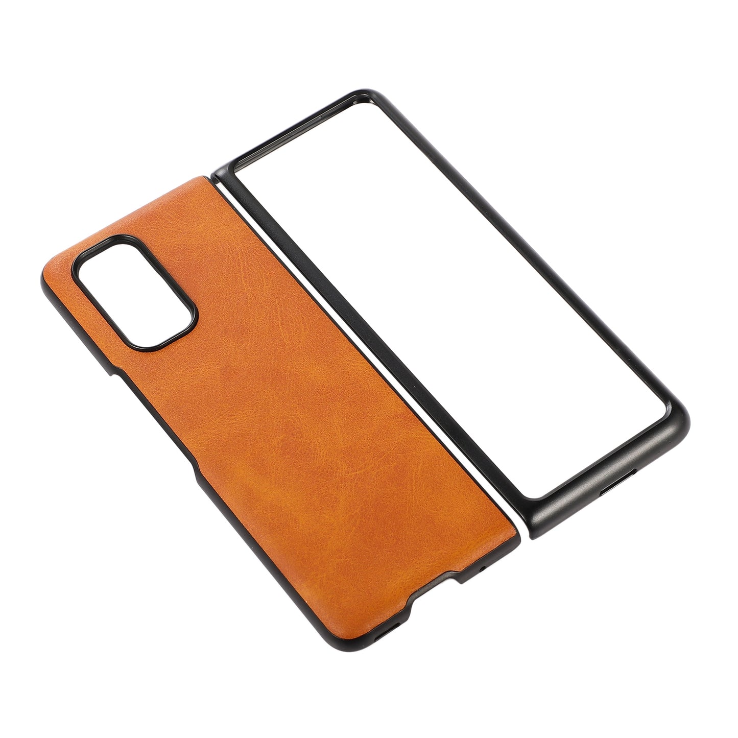 For Xiaomi Mi Mix Fold Two-color Cowhide Leather Protective Case(Brown)