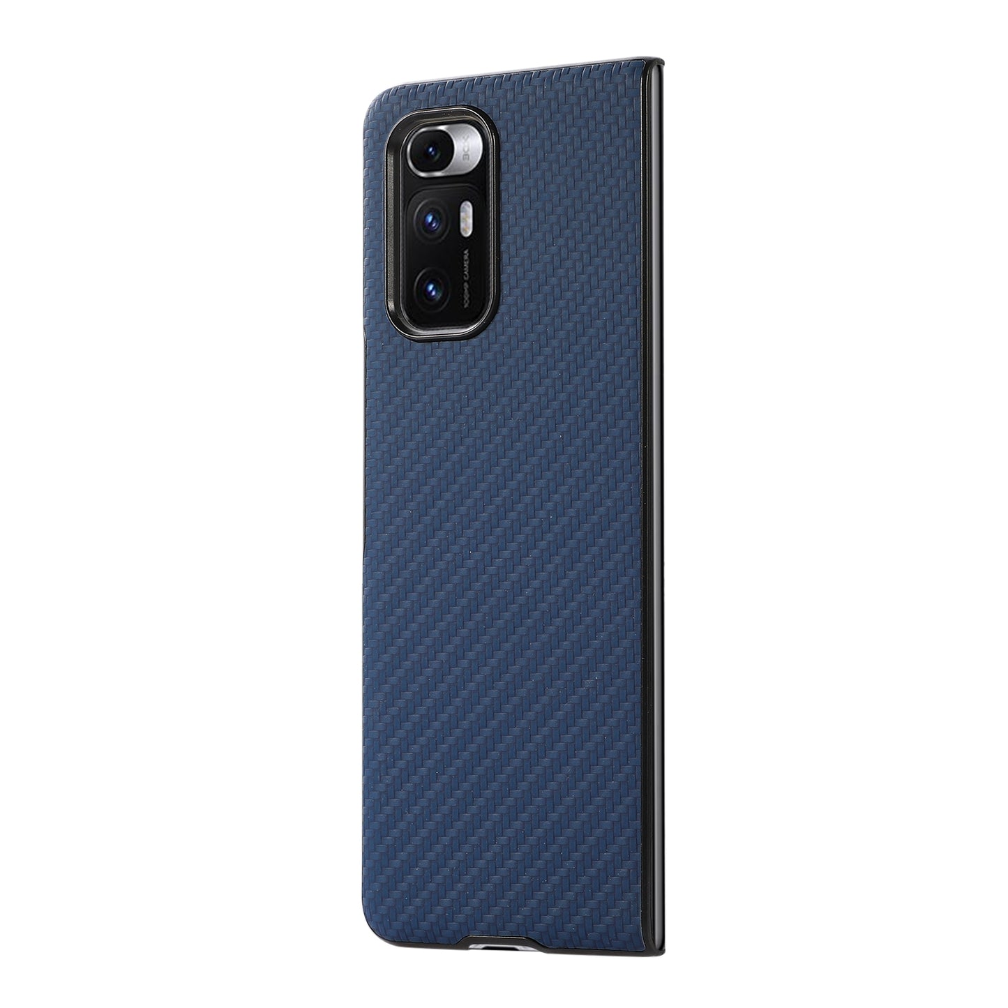 For Xiaomi Mi Mix Fold Carbon Fiber Leather Protective Case(Blue)