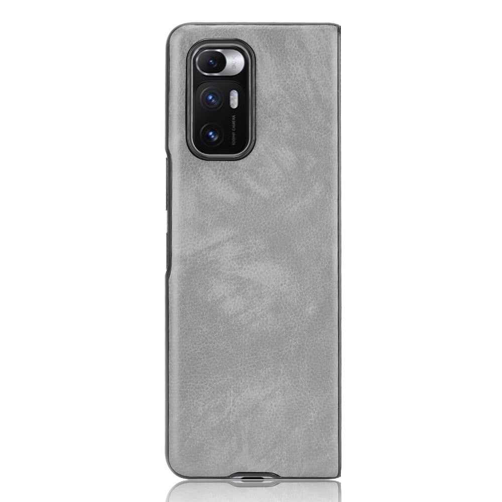 For Xiaomi Mi Mix Fold Shockproof Litchi Texture PC + PU Case(Gray)