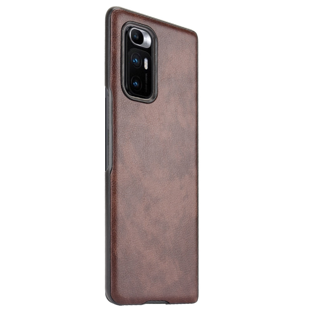 For Xiaomi Mi Mix Fold Shockproof Litchi Texture PC + PU Case(Brown)