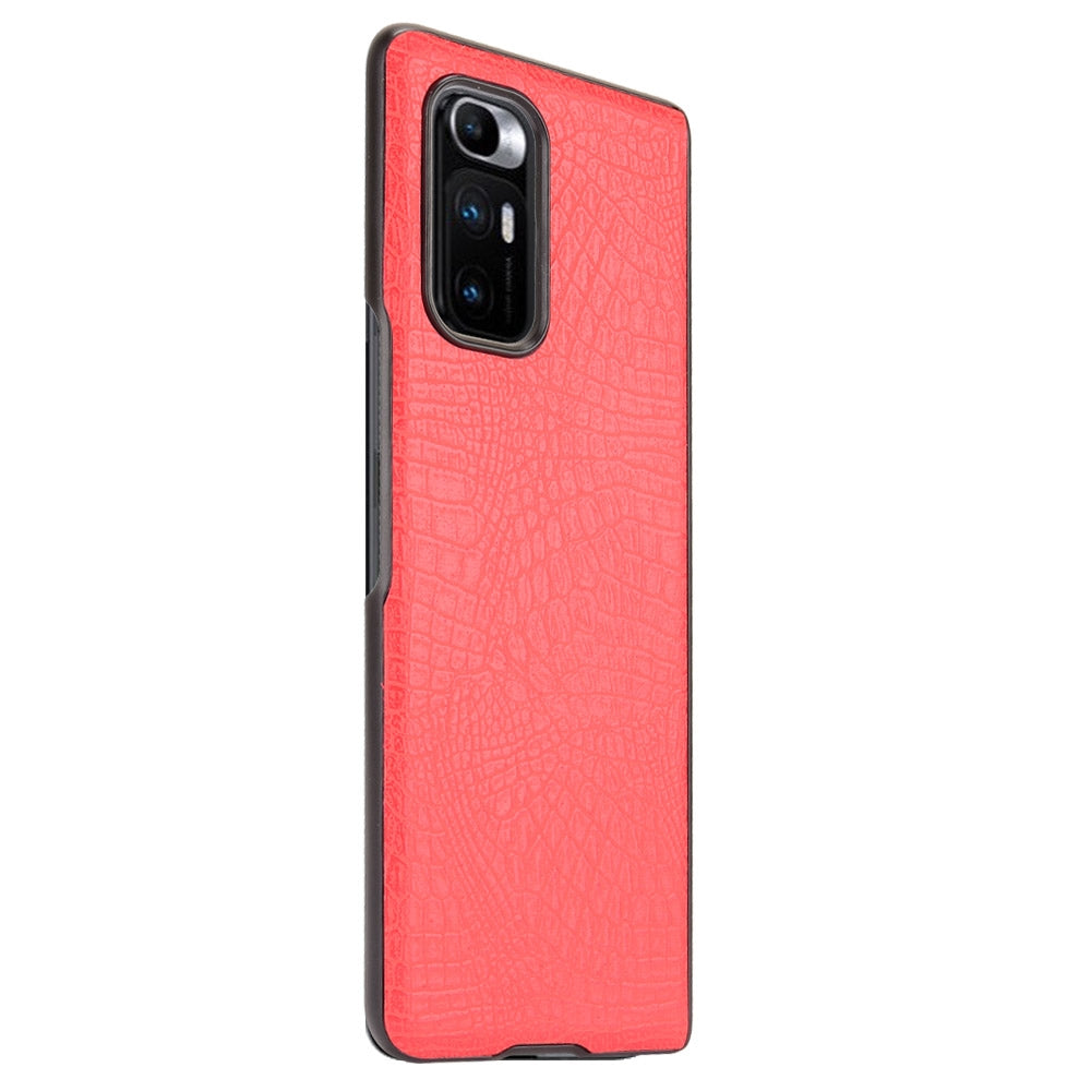 For Xiaomi Mi Mix Fold Shockproof Crocodile Texture PC + PU Case(Red)