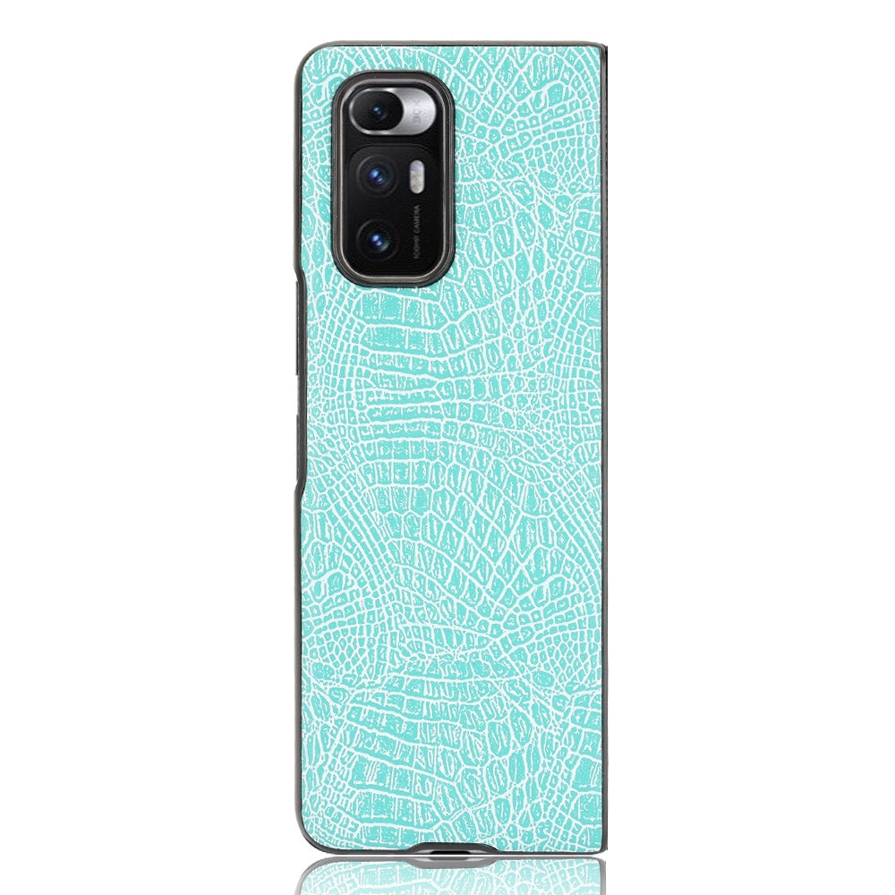 For Xiaomi Mi Mix Fold Shockproof Crocodile Texture PC + PU Case(Light Green)