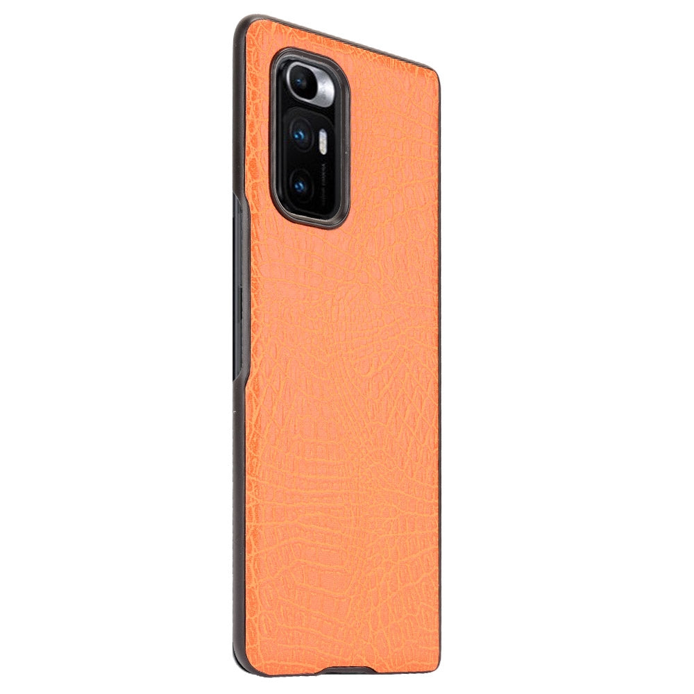 For Xiaomi Mi Mix Fold Shockproof Crocodile Texture PC + PU Case(Orange)