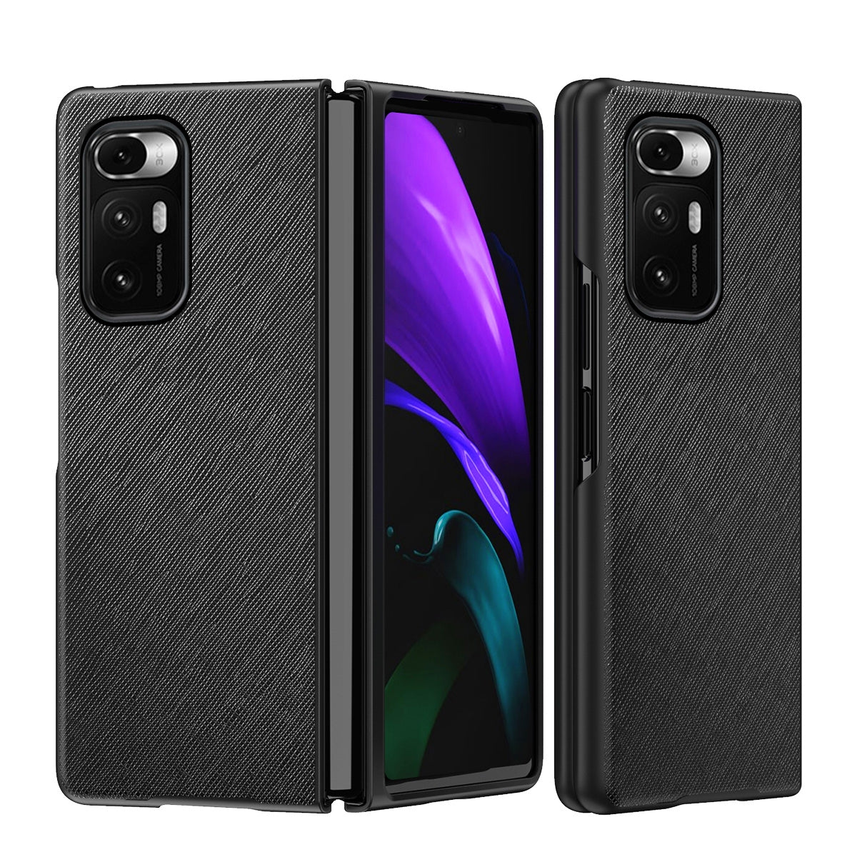 For Xiaomi Mi Mix Fold Foldable Protective Case, Pattern:Cross Pattern(Black)