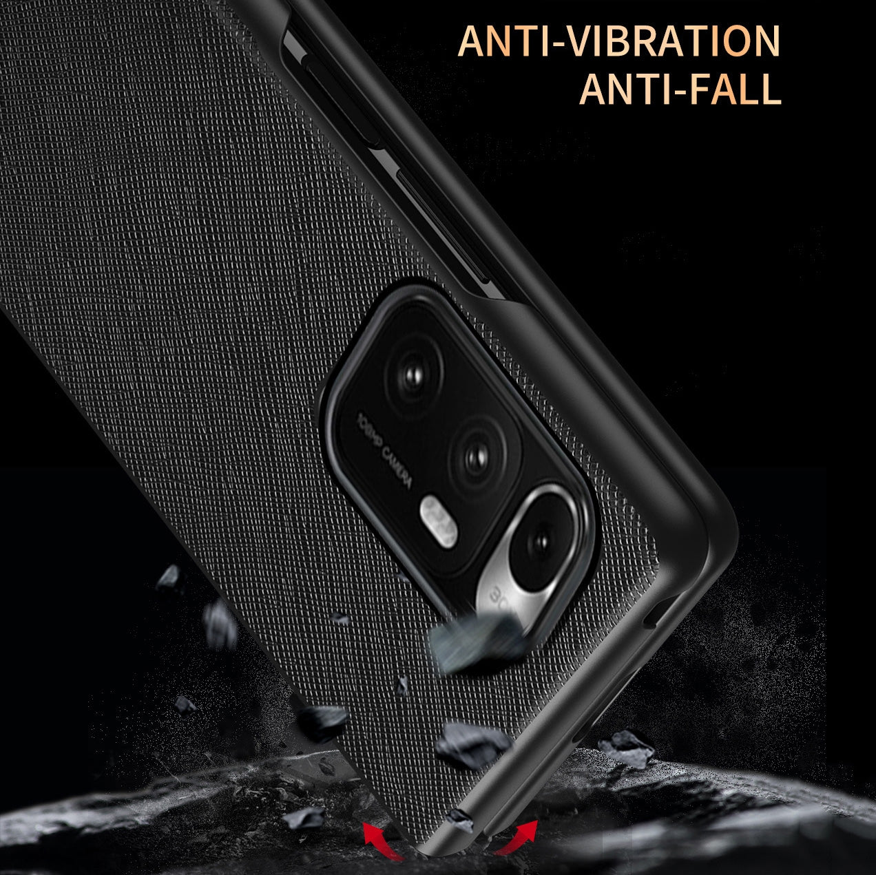 For Xiaomi Mi Mix Fold Foldable Protective Case, Pattern:Lychee Pattern(Black)