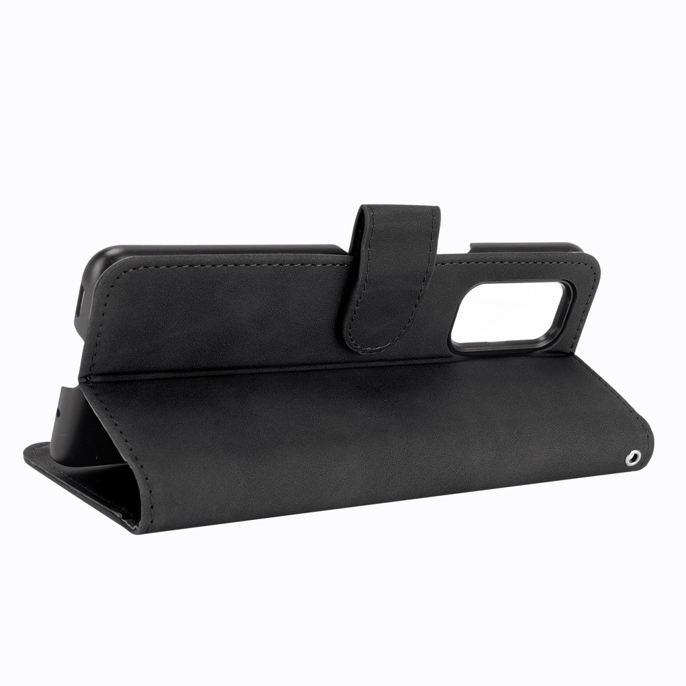 For Xiaomi Mi Mix Fold Solid Color Skin Feel Magnetic Buckle Horizontal Flip Calf Texture PU Leather Case with Holder & Card Slots & Wallet(Black)