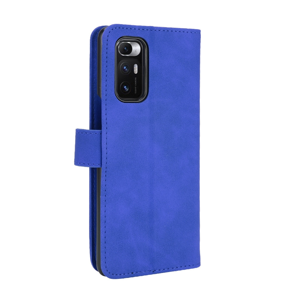 For Xiaomi Mi Mix Fold Solid Color Skin Feel Magnetic Buckle Horizontal Flip Calf Texture PU Leather Case with Holder & Card Slots & Wallet(Blue)
