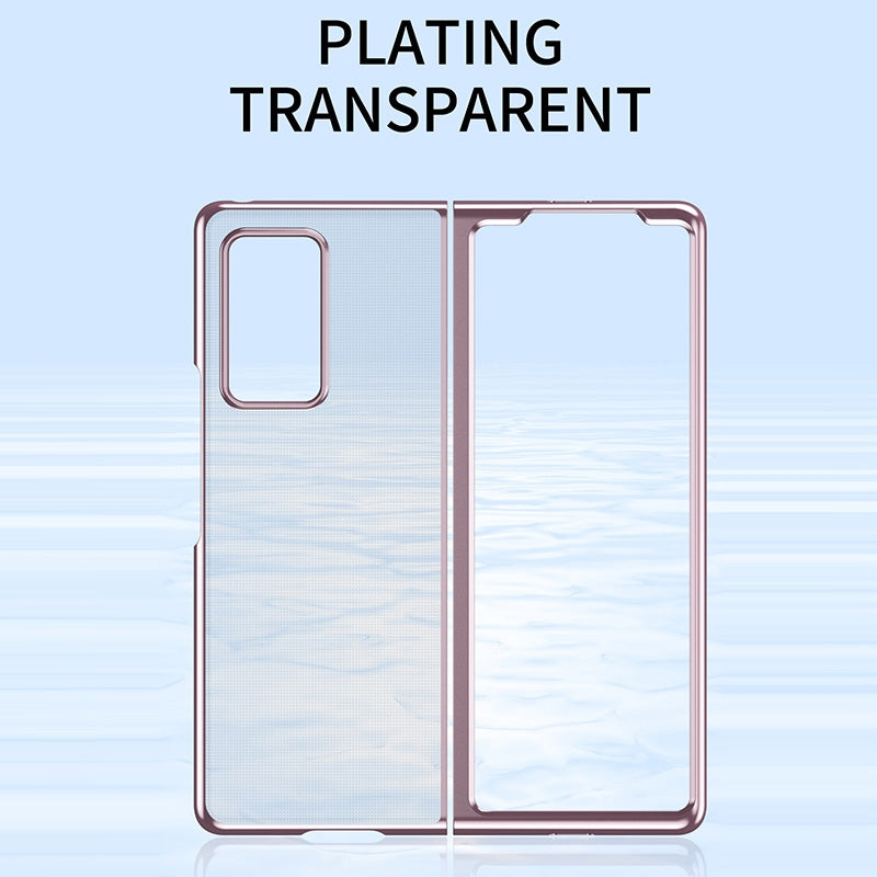 For Xiaomi Mi Mix Fold Ultra-thin Electroplated Transparent Folding Case(Rose Gold)