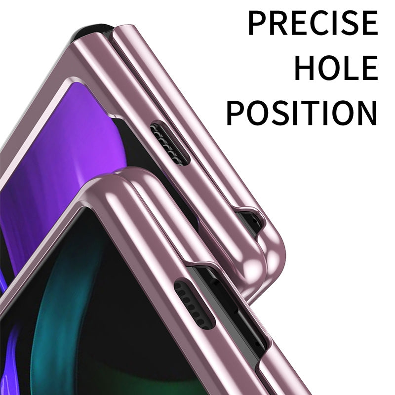 For Xiaomi Mi Mix Fold Ultra-thin Electroplated Transparent Folding Case(Blue)