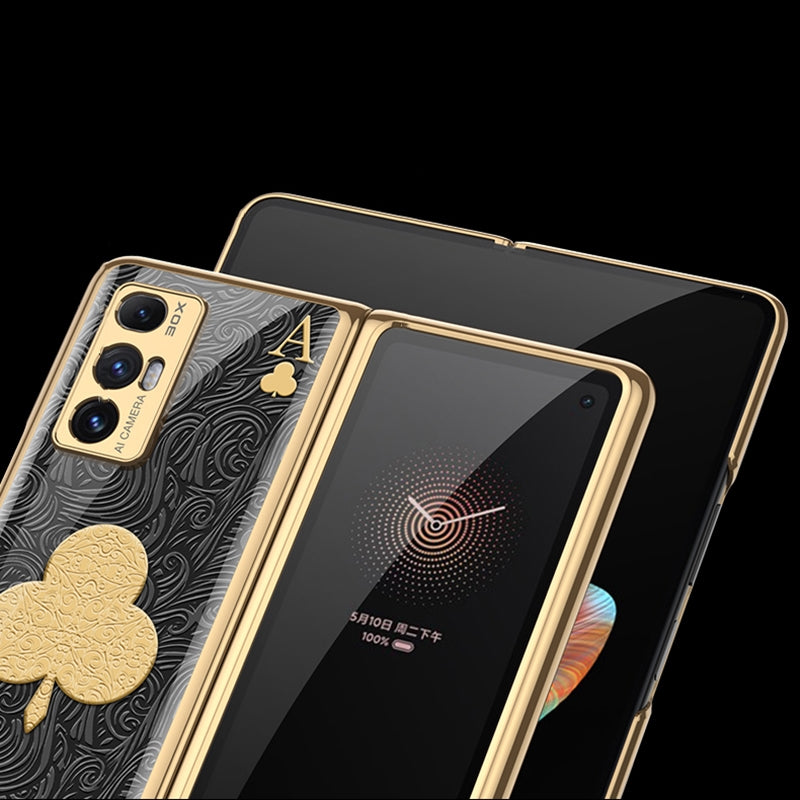 For Xiaomi Mi Mix Fold GKK Electroplating Painted Glass Phone Case(Daisy)