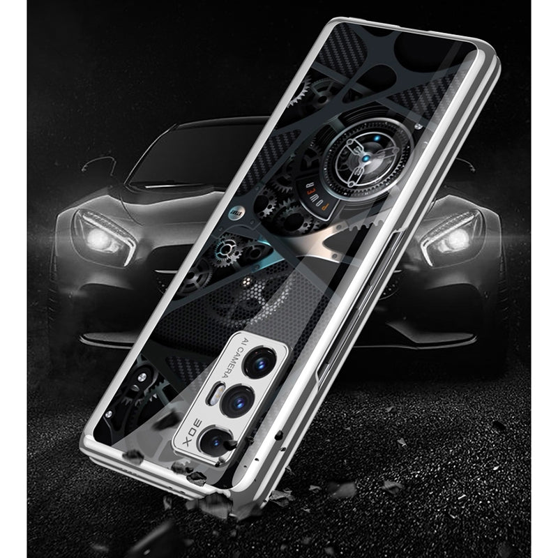 For Xiaomi Mi Mix Fold GKK Electroplating Painted Glass Phone Case(Golden Wings)