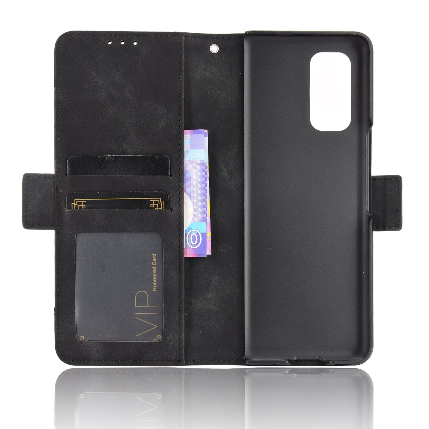 For Xiaomi Mi Mix Fold Skin Feel Calf Pattern Horizontal Flip Leather Case with Holder & Card Slots & Photo Frame(Black)