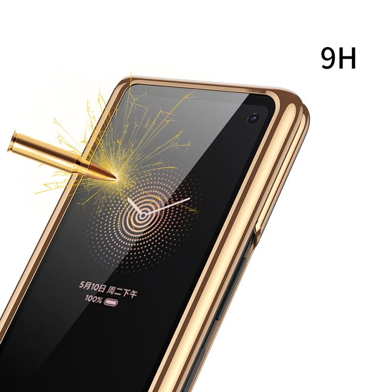 For Xiaomi Mi Mix Fold GKK Foldable Plating Leather + Glass Full Coverage Case(Mysterious Black)