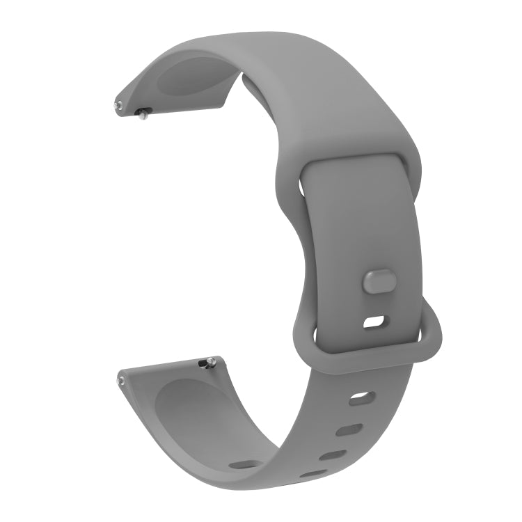 For Amazfit GTS 2e Butterfly Buckle Silicone Replacement Strap Watchband, 20mm, 22mm