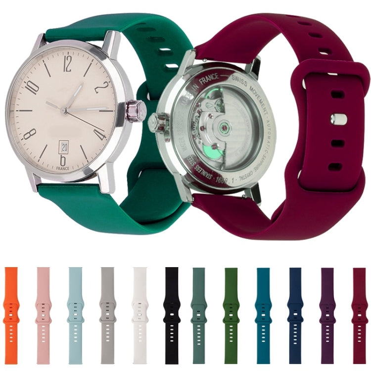 8-buckle Silicone Replacement Strap Watchband, For Honor Magic Watch 2 46mm, For Amazfit Pop