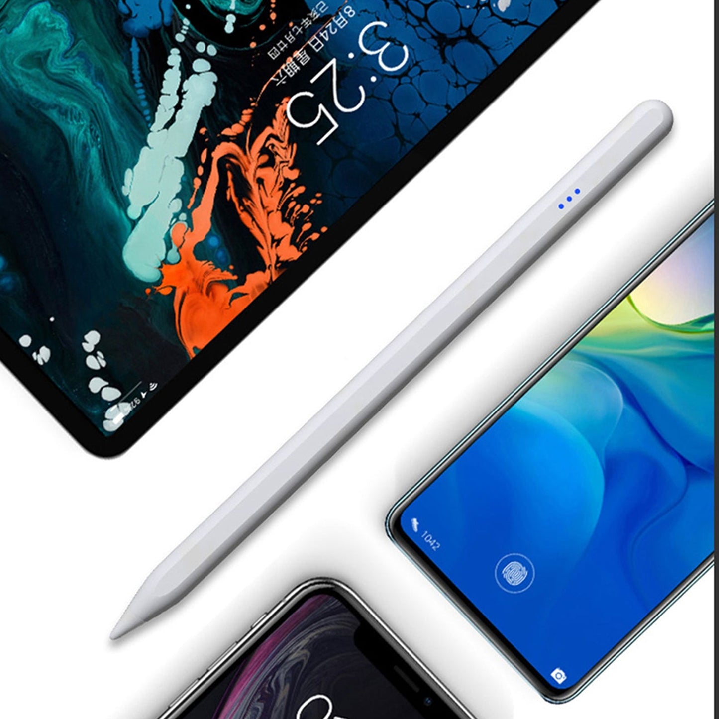 JT17 Universal Active Capacitive Pen for Mobile Phones and Tablets(White)