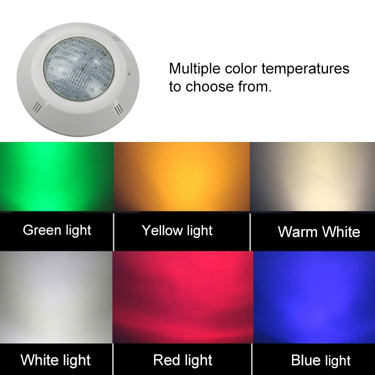 Swimming Pool ABS Wall Lamp LED Underwater Light, Power:24W(White)