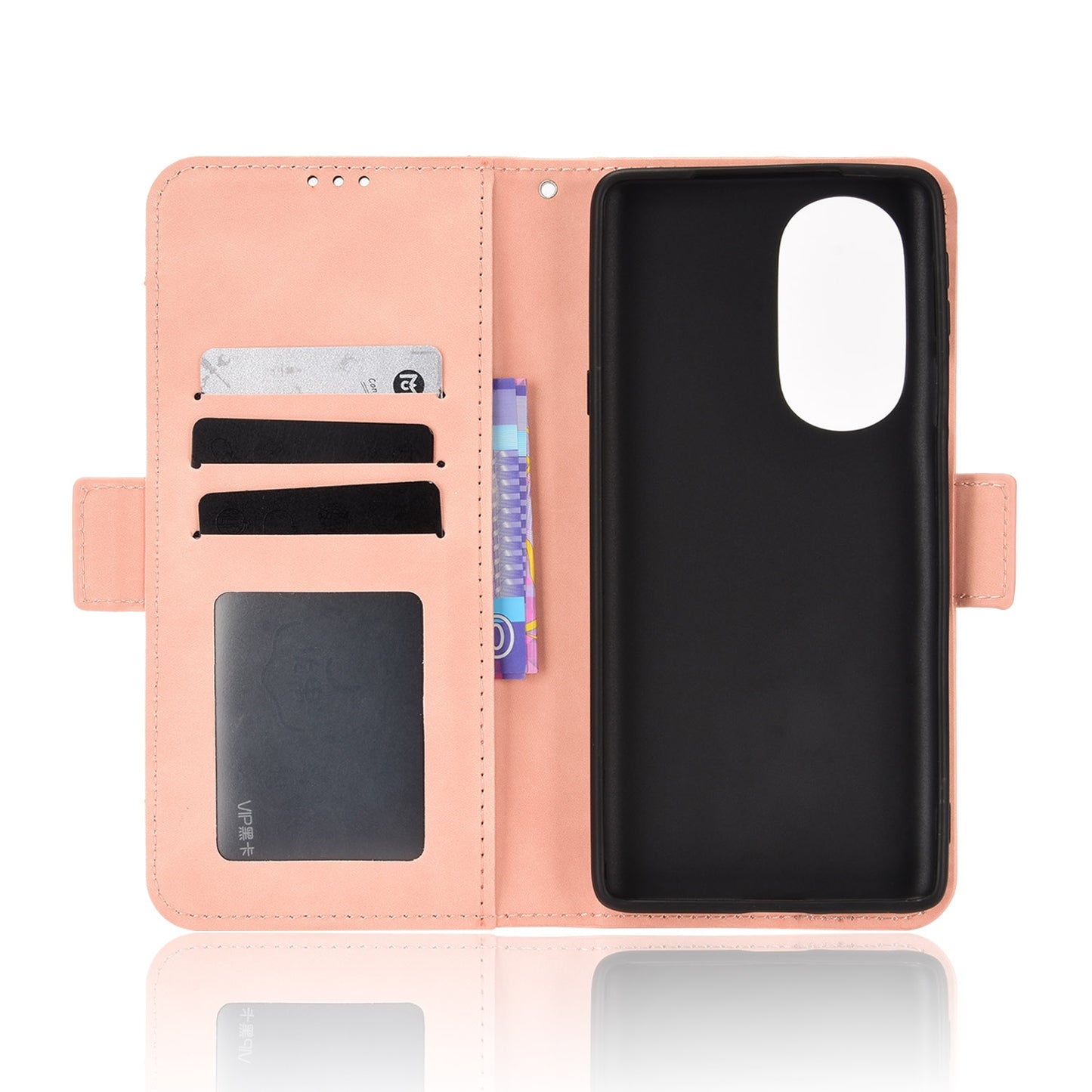 For Motorola Moto Edge 30 Pro/Edge+ 2022/Edge X30 Skin Feel Calf Pattern Leather Phone Case(Pink)