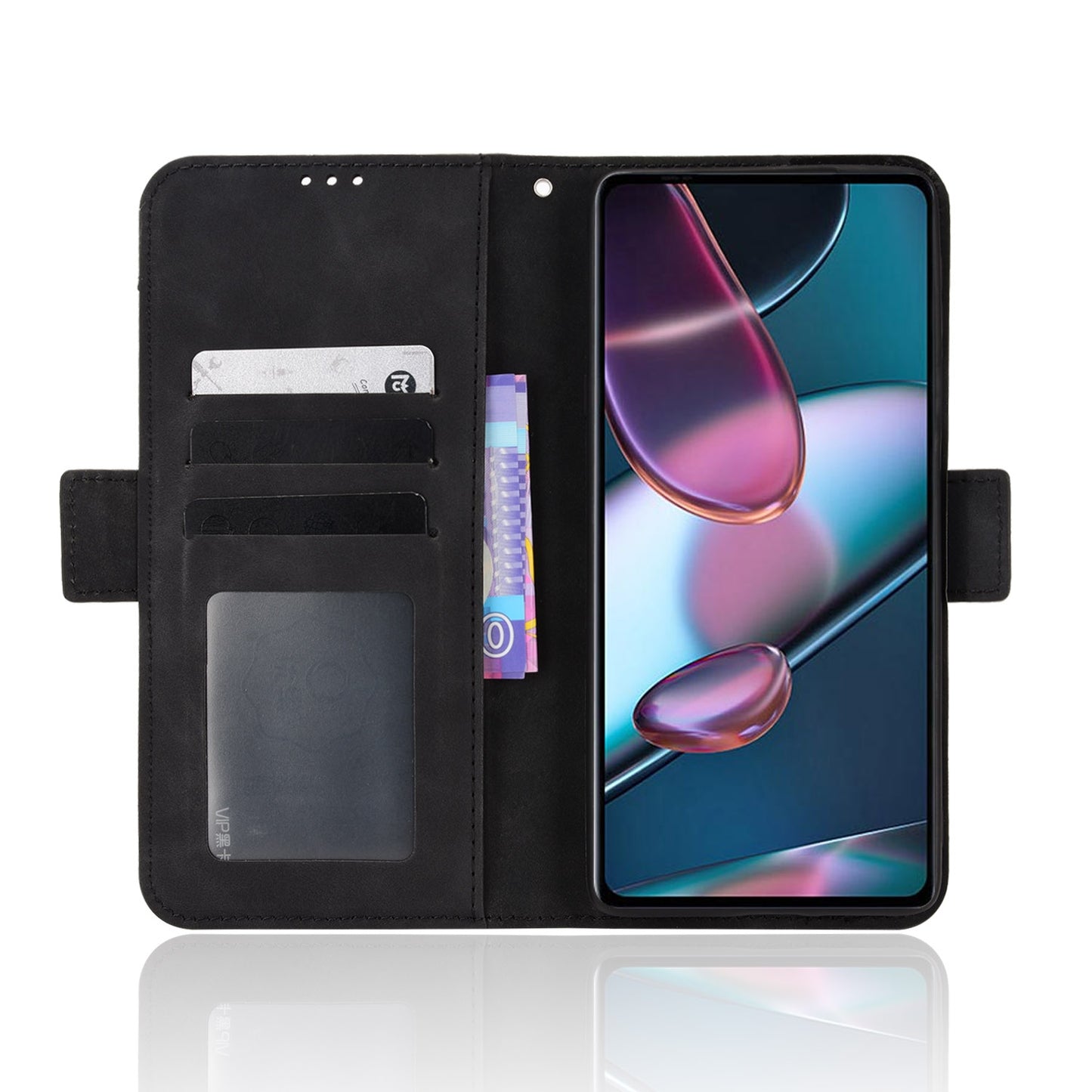 For Motorola Moto Edge 30 Pro/Edge+ 2022/Edge X30 Skin Feel Calf Pattern Leather Phone Case(Black)