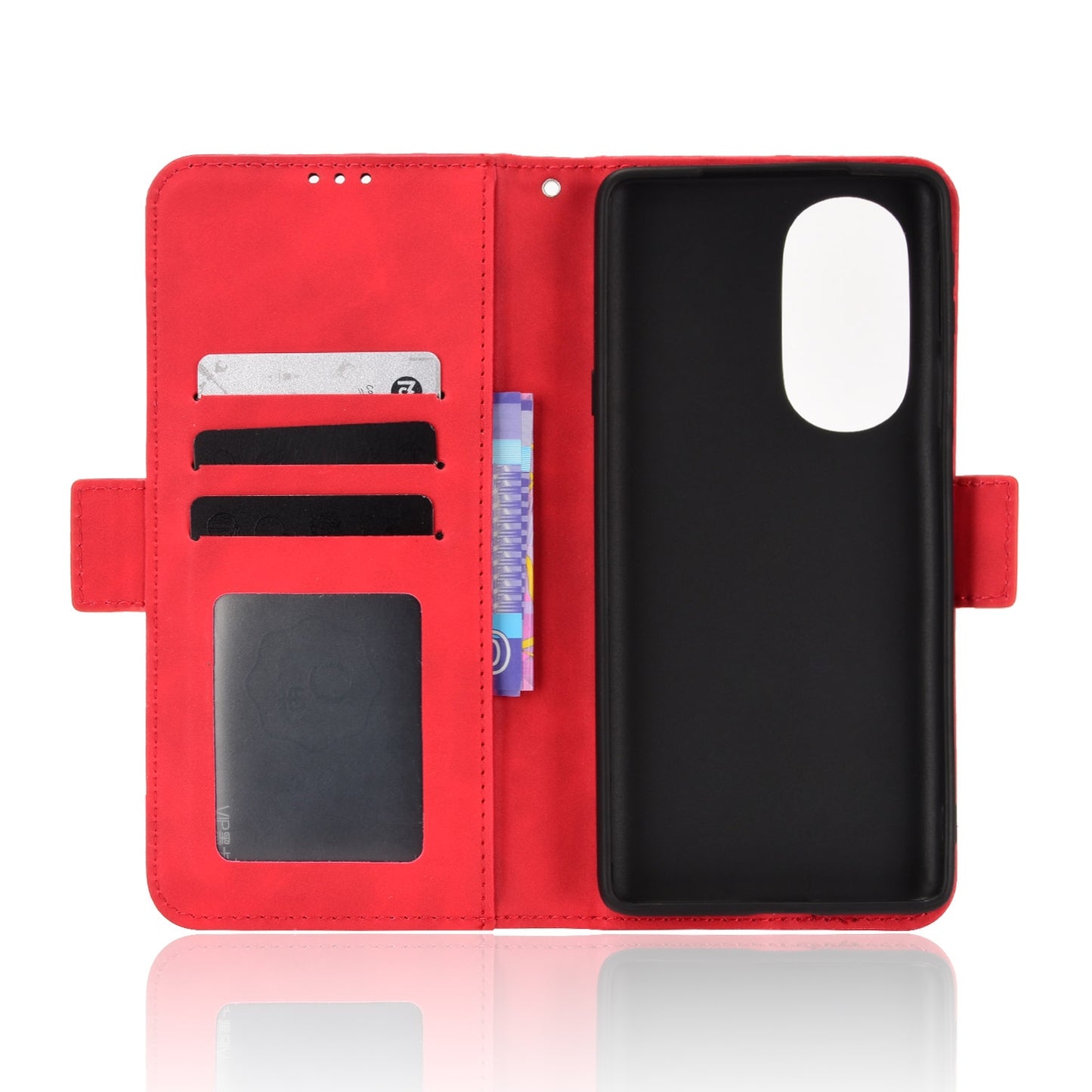 For Motorola Moto Edge 30 Pro/Edge+ 2022/Edge X30 Skin Feel Calf Pattern Leather Phone Case(Red)