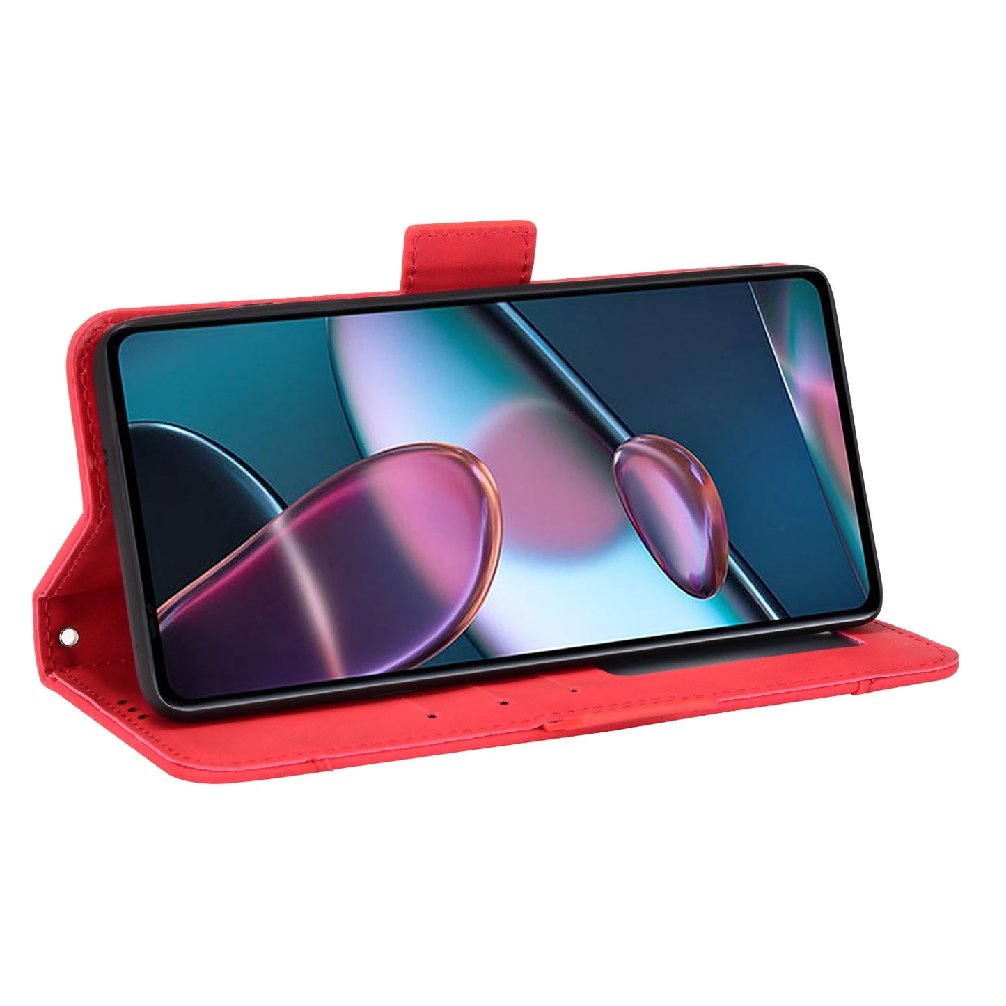 For Motorola Moto Edge 30 Pro/Edge+ 2022/Edge X30 Skin Feel Calf Pattern Leather Phone Case(Red)