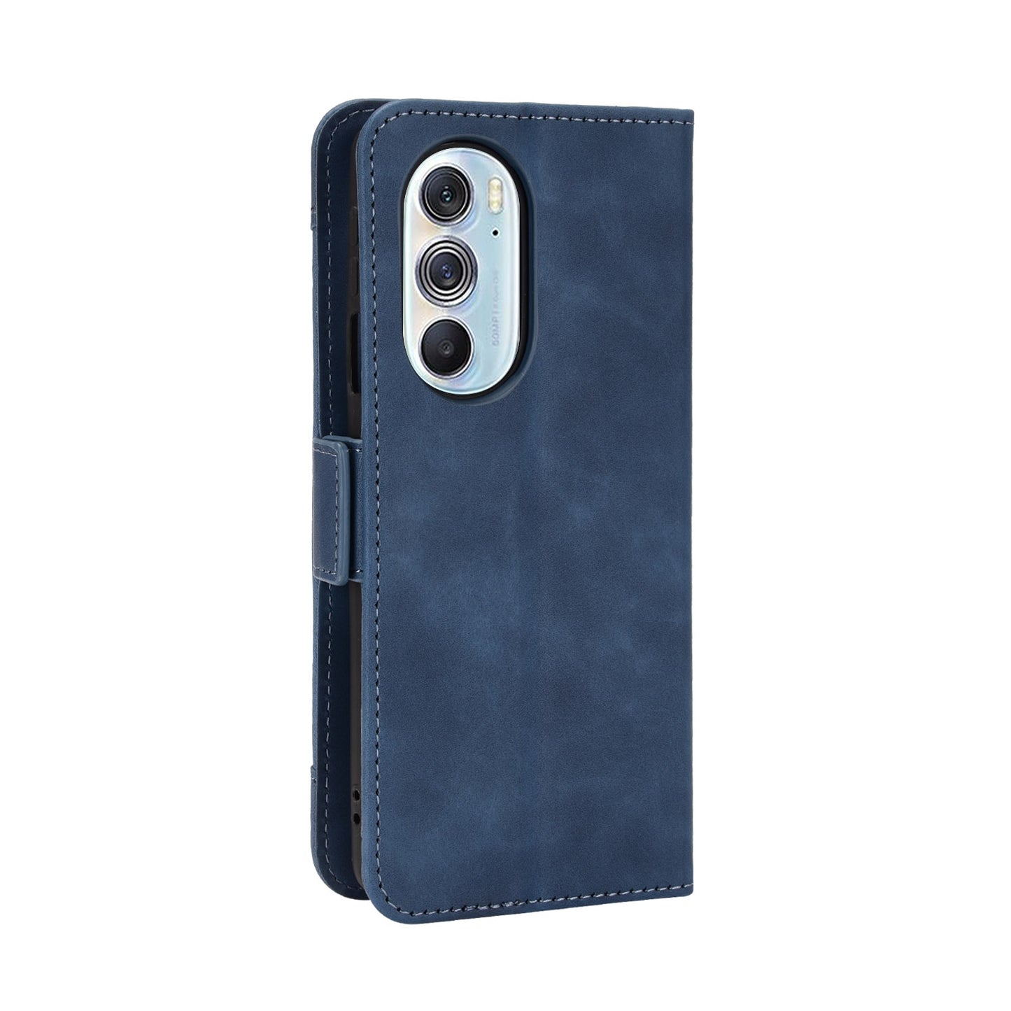 For Motorola Moto Edge 30 Pro/Edge+ 2022/Edge X30 Skin Feel Calf Pattern Leather Phone Case(Blue)
