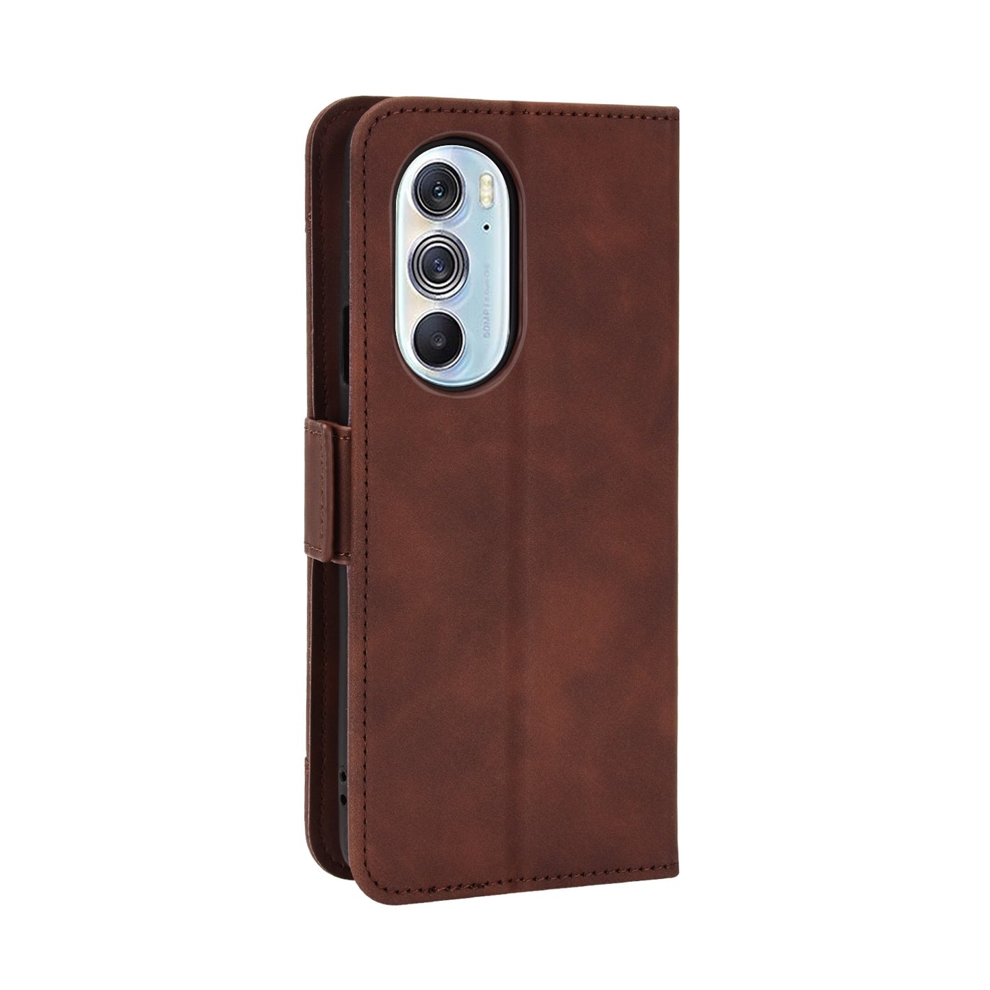 For Motorola Moto Edge 30 Pro/Edge+ 2022/Edge X30 Skin Feel Calf Pattern Leather Phone Case(Brown)