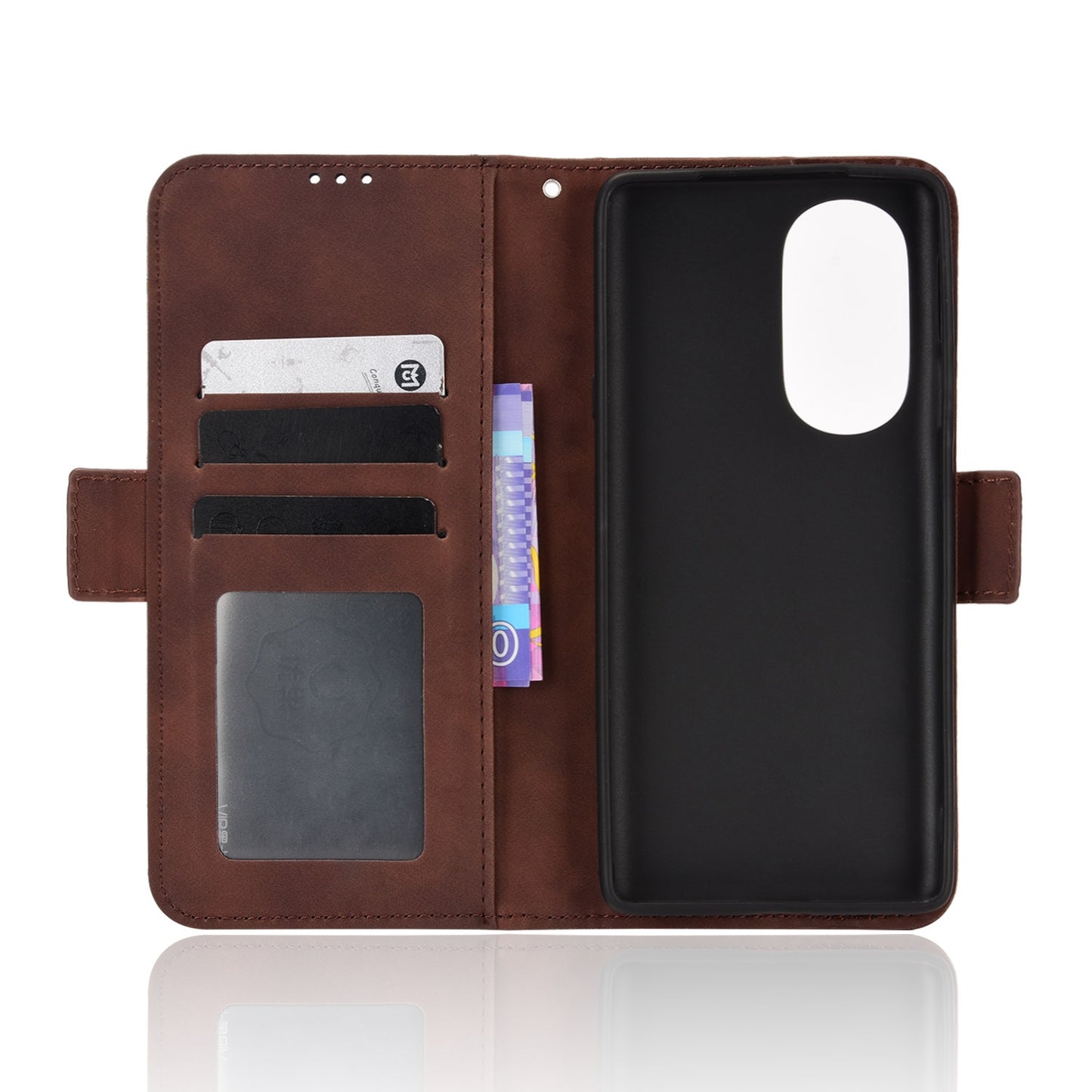 For Motorola Moto Edge 30 Pro/Edge+ 2022/Edge X30 Skin Feel Calf Pattern Leather Phone Case(Brown)