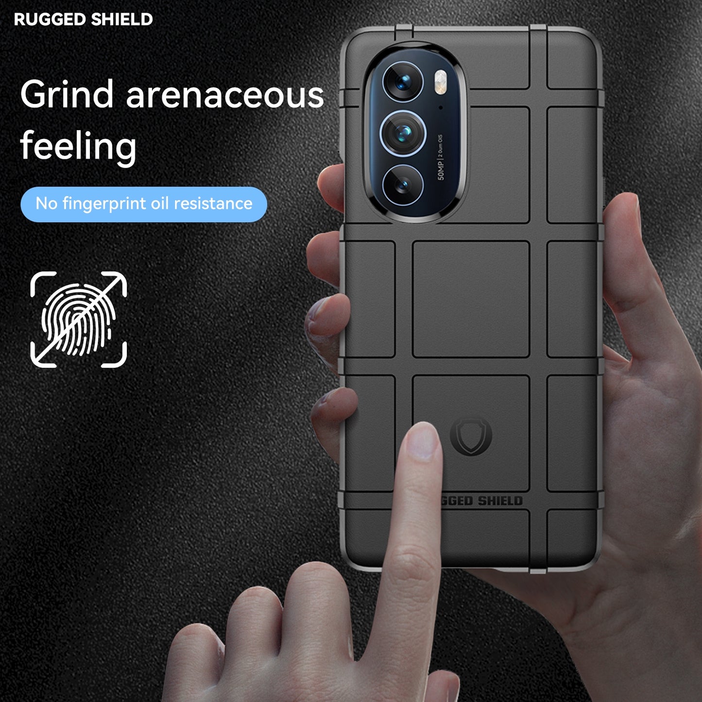 For Motorola Edge 30 Pro Full Coverage Shockproof TPU Case(Black)