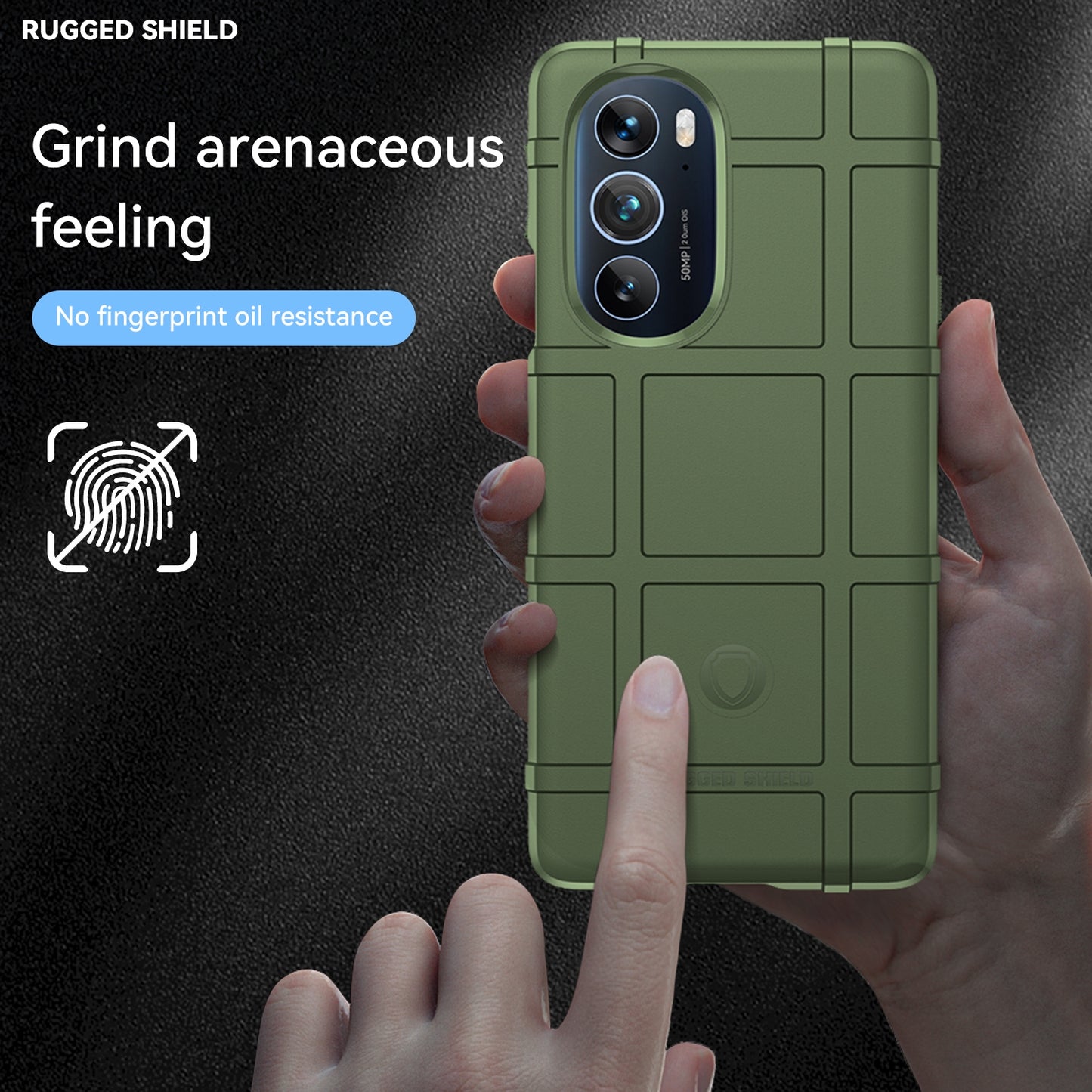 For Motorola Edge 30 Pro Full Coverage Shockproof TPU Case(Green)