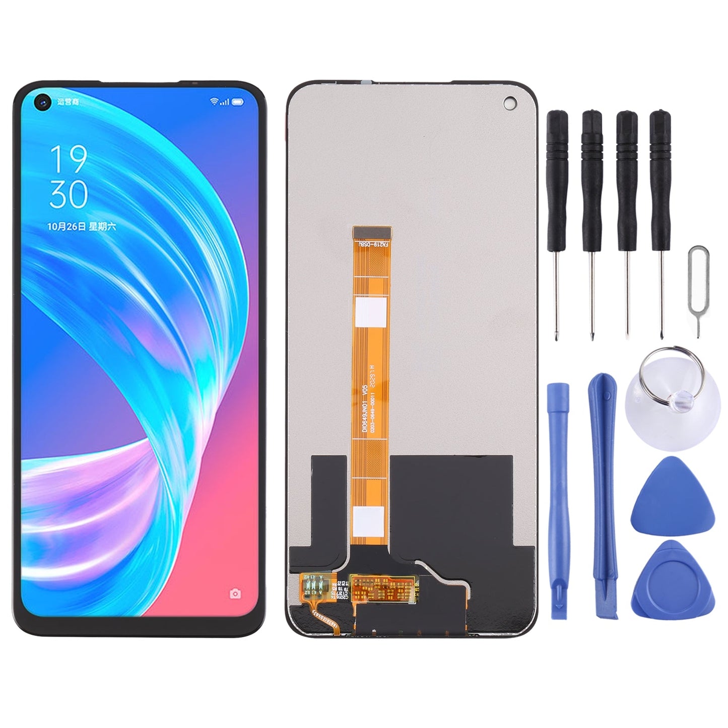 Original LCD Screen For OPPO A72 5G/K7X/A73 5G/A53 5G/Realme Q2/Realme V5 5G with Digitizer Full Assembly