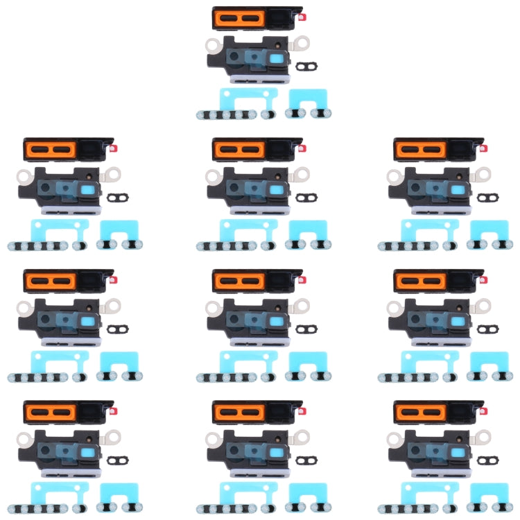 10 PCS Speaker Dustproof Mesh with Frame For iPhone 13 Pro(White)