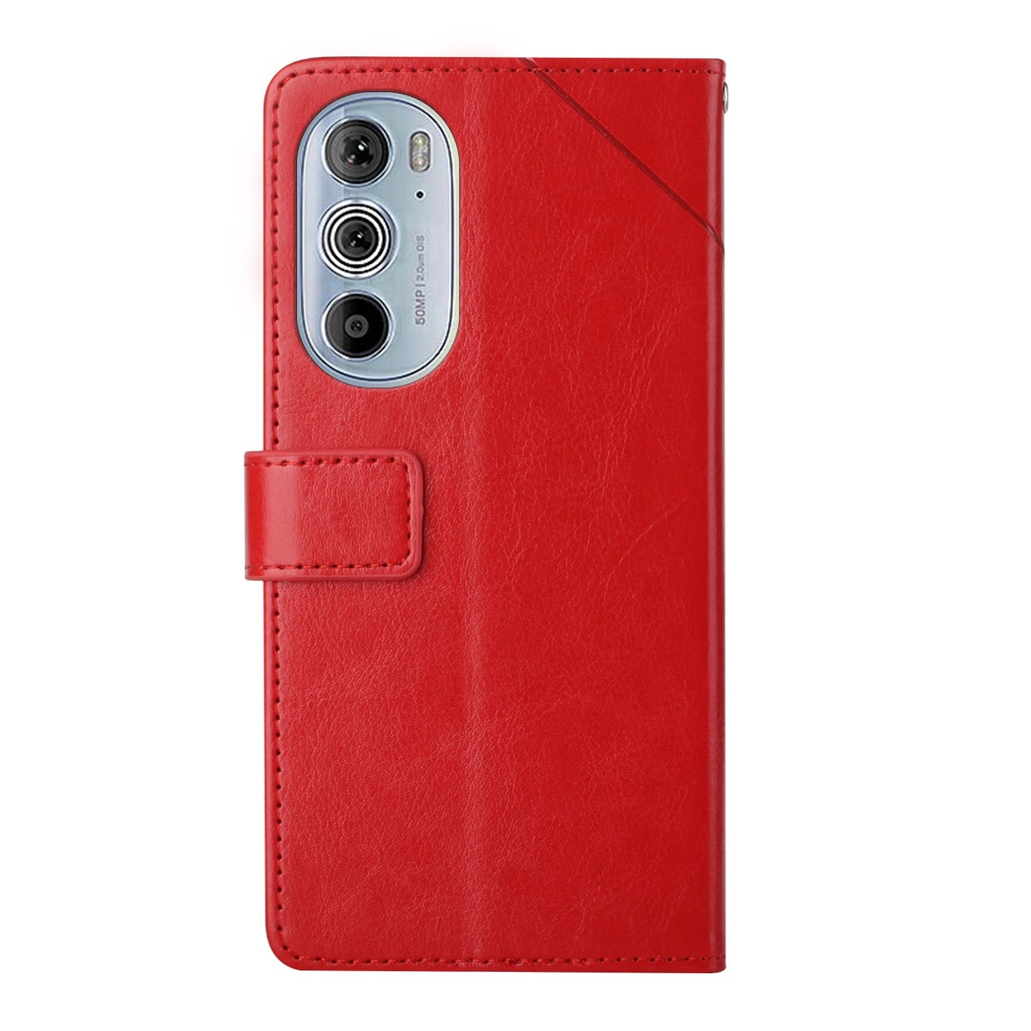 For Motorola Edge 30 Pro Y Stitching Horizontal Flip Leather Phone Case(Red)