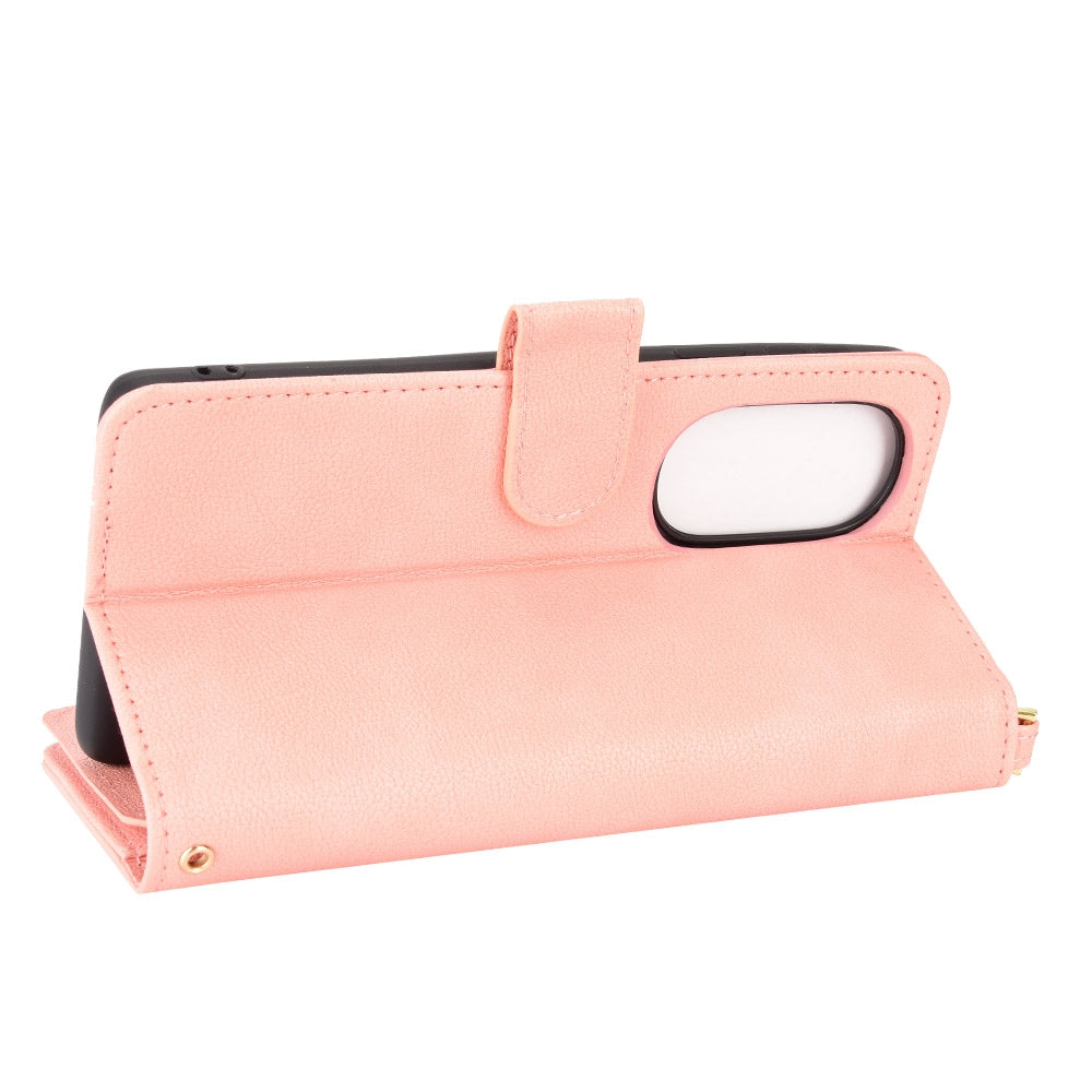 For Motorola Edge 30/Edge 30 Pro/Edge+ 2022 Litchi Texture Zipper Leather Phone Case(Pink)