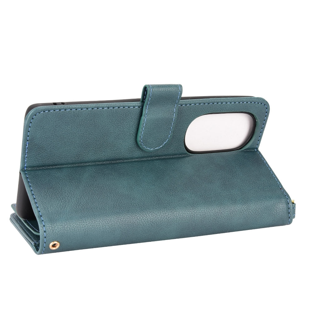 For Motorola Edge 30/Edge 30 Pro/Edge+ 2022 Litchi Texture Zipper Leather Phone Case(Green)