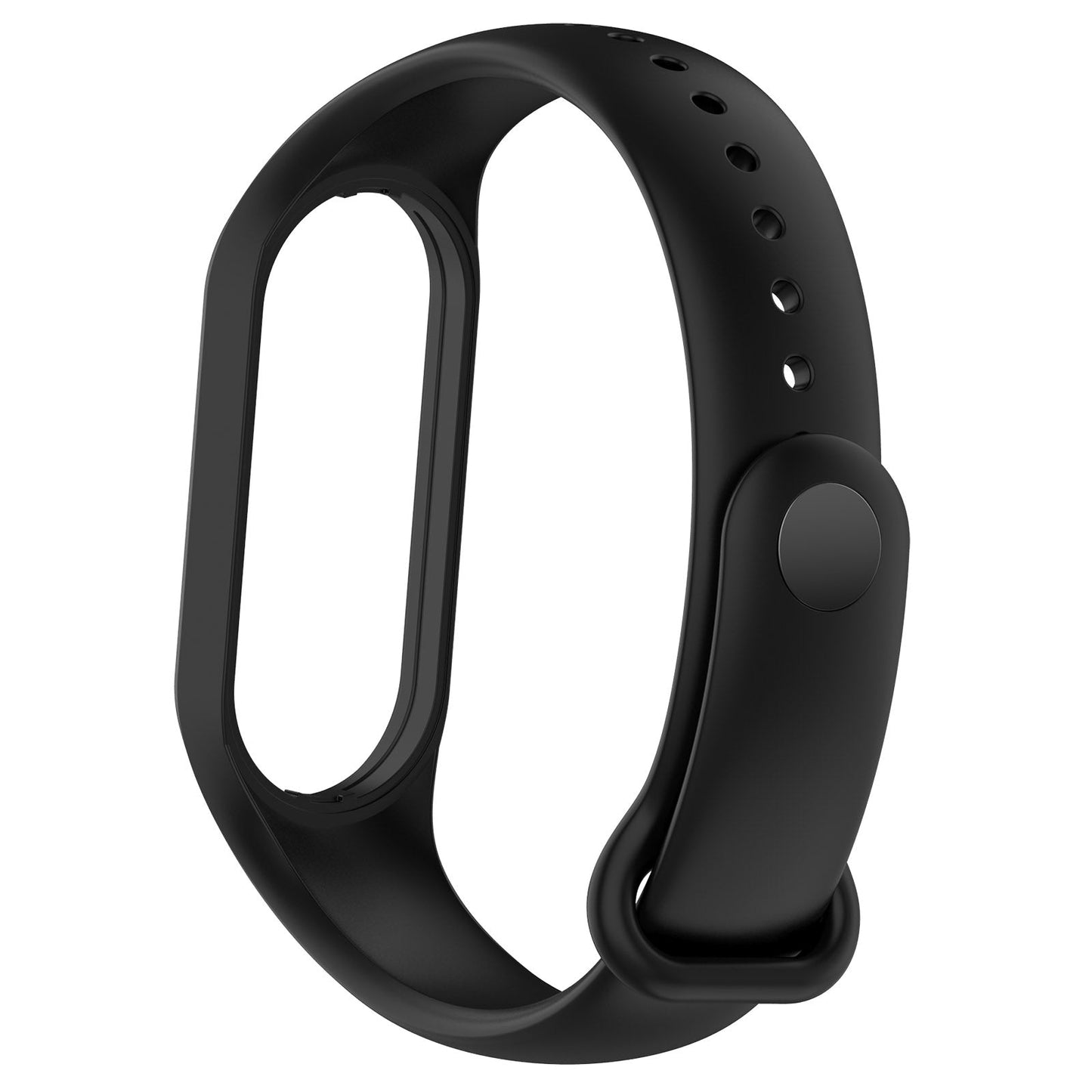 For Xiaomi Mi Band 7 / 7NFC / 6 / 6 NFC / 5 / 5 NFC / Amazfit Band 5 Official Silicone Watch Band(Black)