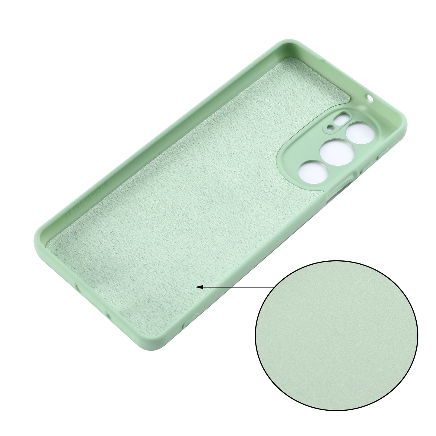 For Motorola Edge 30 Pro / Edge+ 2022 Pure Color Liquid Silicone Shockproof Phone Case(Green)