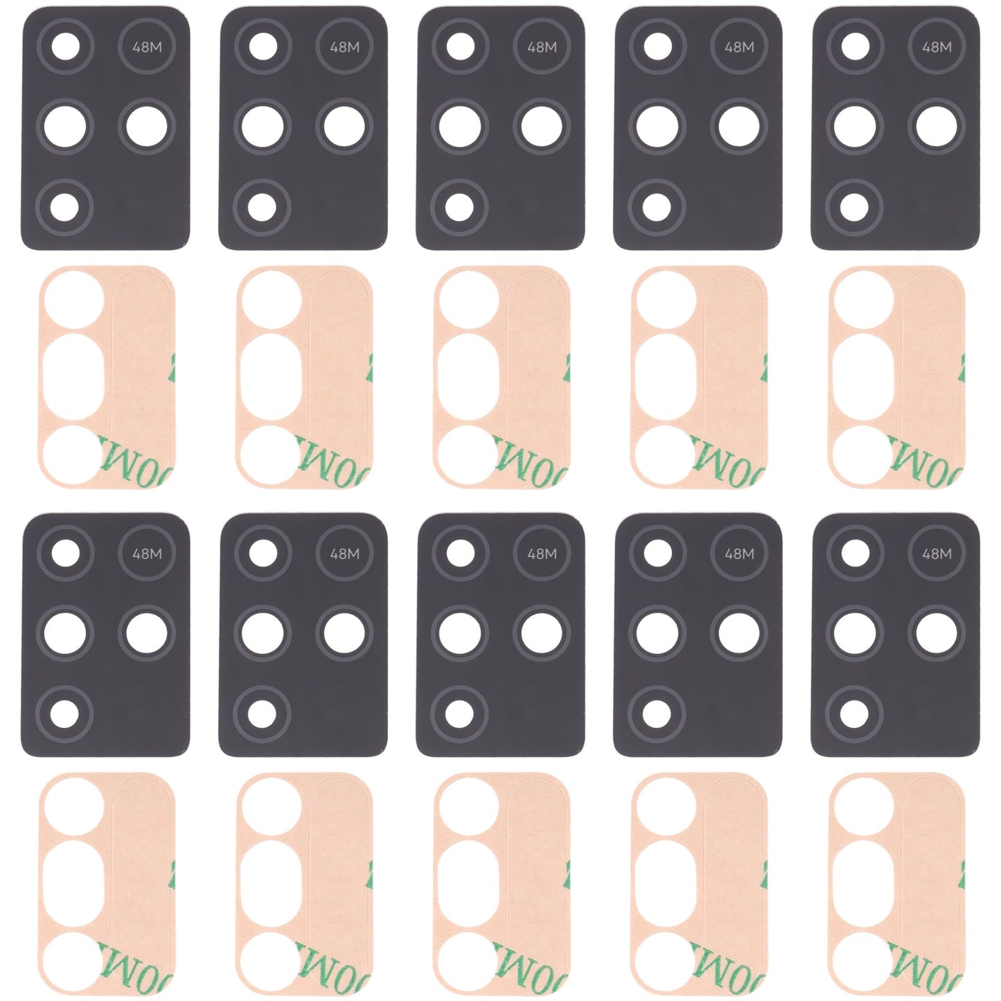 For Infinix Note 10 X693 10pcs Back Camera Lens