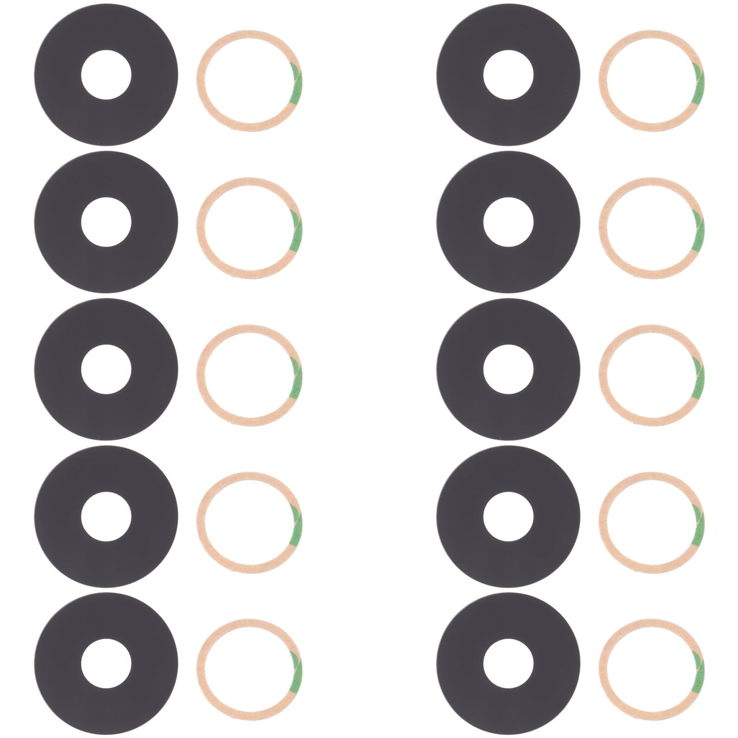 For Infinix Hot 11s X6812 X6812B 10pcs Back Camera Lens