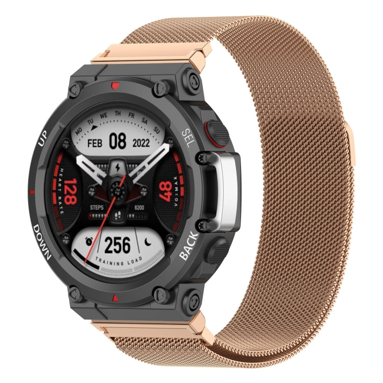 For Huami Amazfit T-Rex 2 Milan Stainless Steel Watch Band
