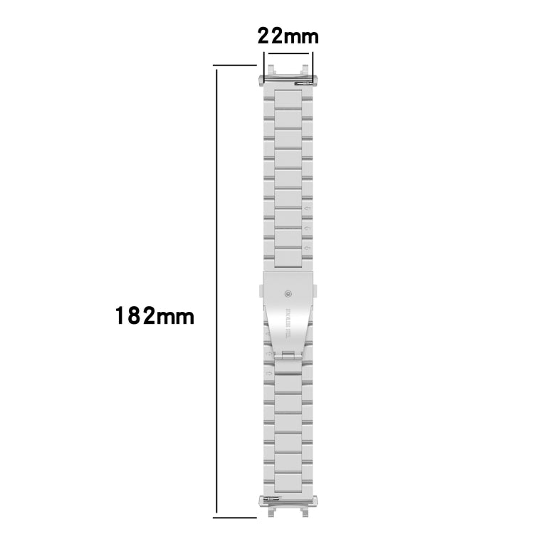 For Huami Amazfit T-Rex 2 Three Strains Steel Watch Band